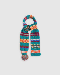 Small Woolen Wonder Scarf - Strange Green