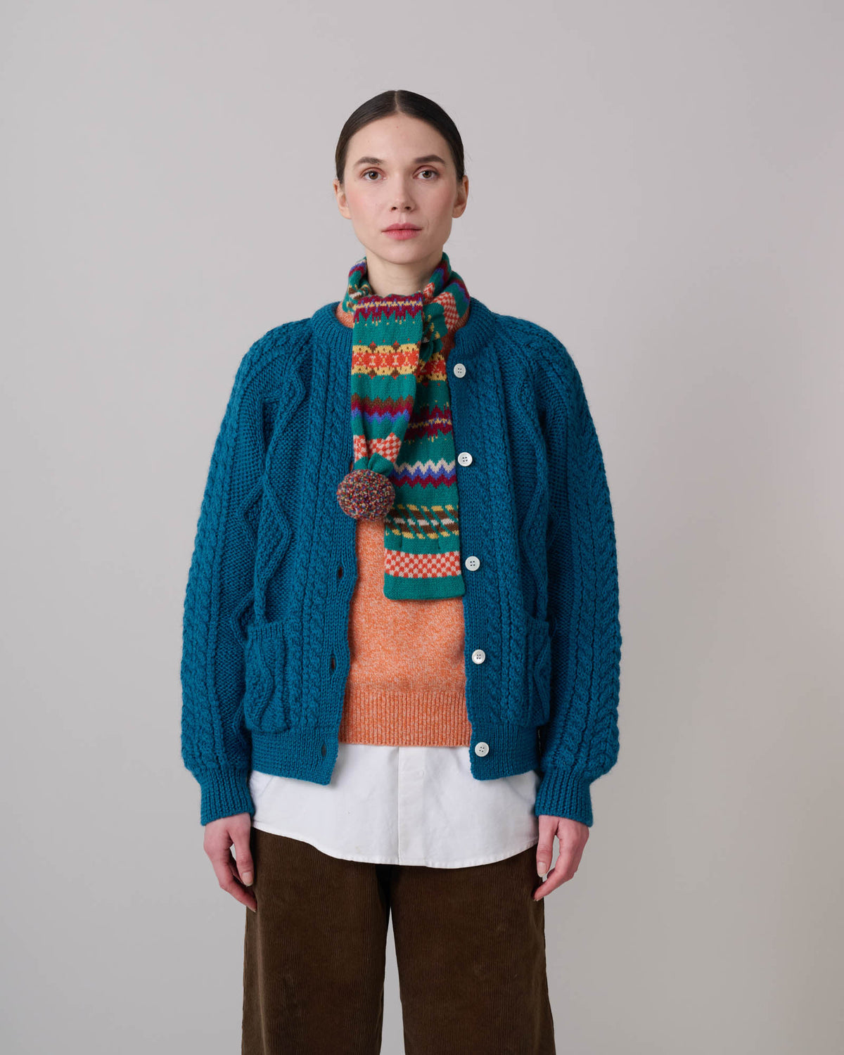 Small Woolen Wonder Scarf - Strange Green