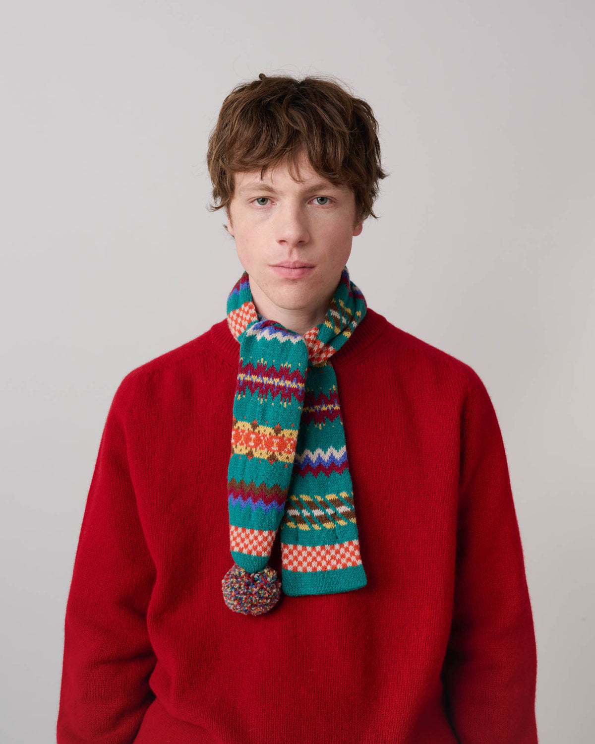 Small Woolen Wonder Scarf - Strange Green
