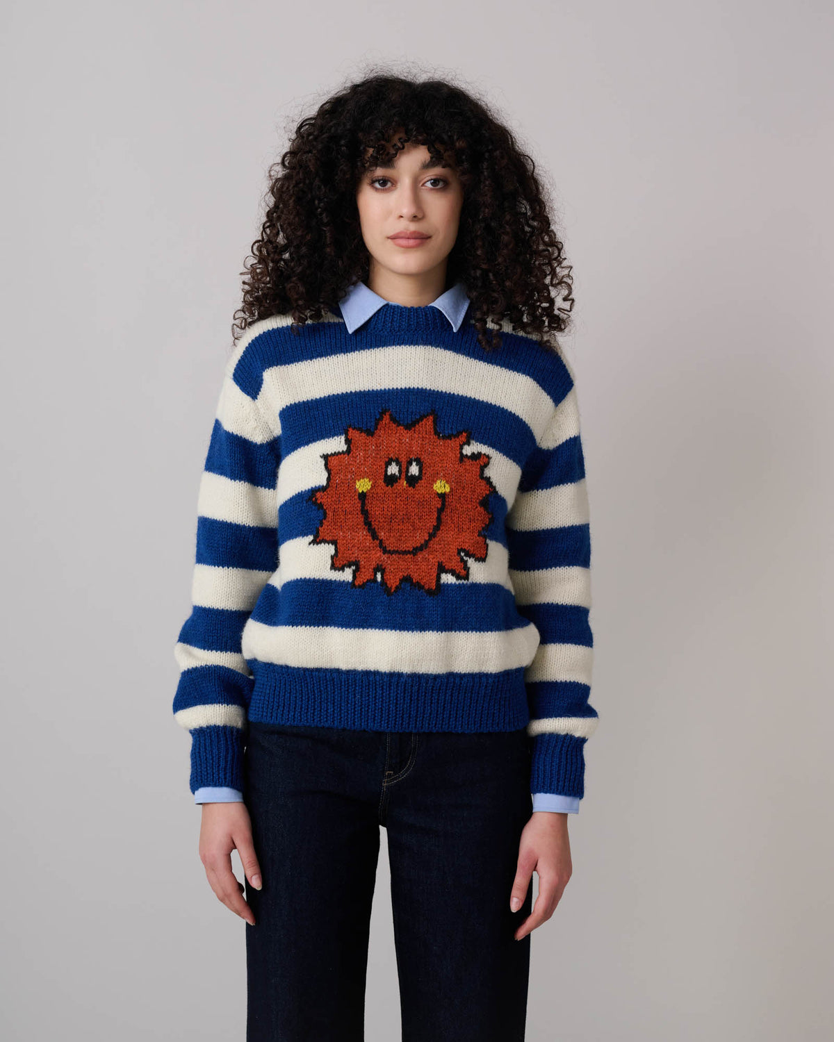 Smiling Orange - Electric Blue (Women)