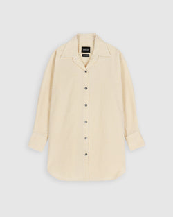 Big Lovely Shirt - Seersucker Stripes - Butter In The Sun (Women)