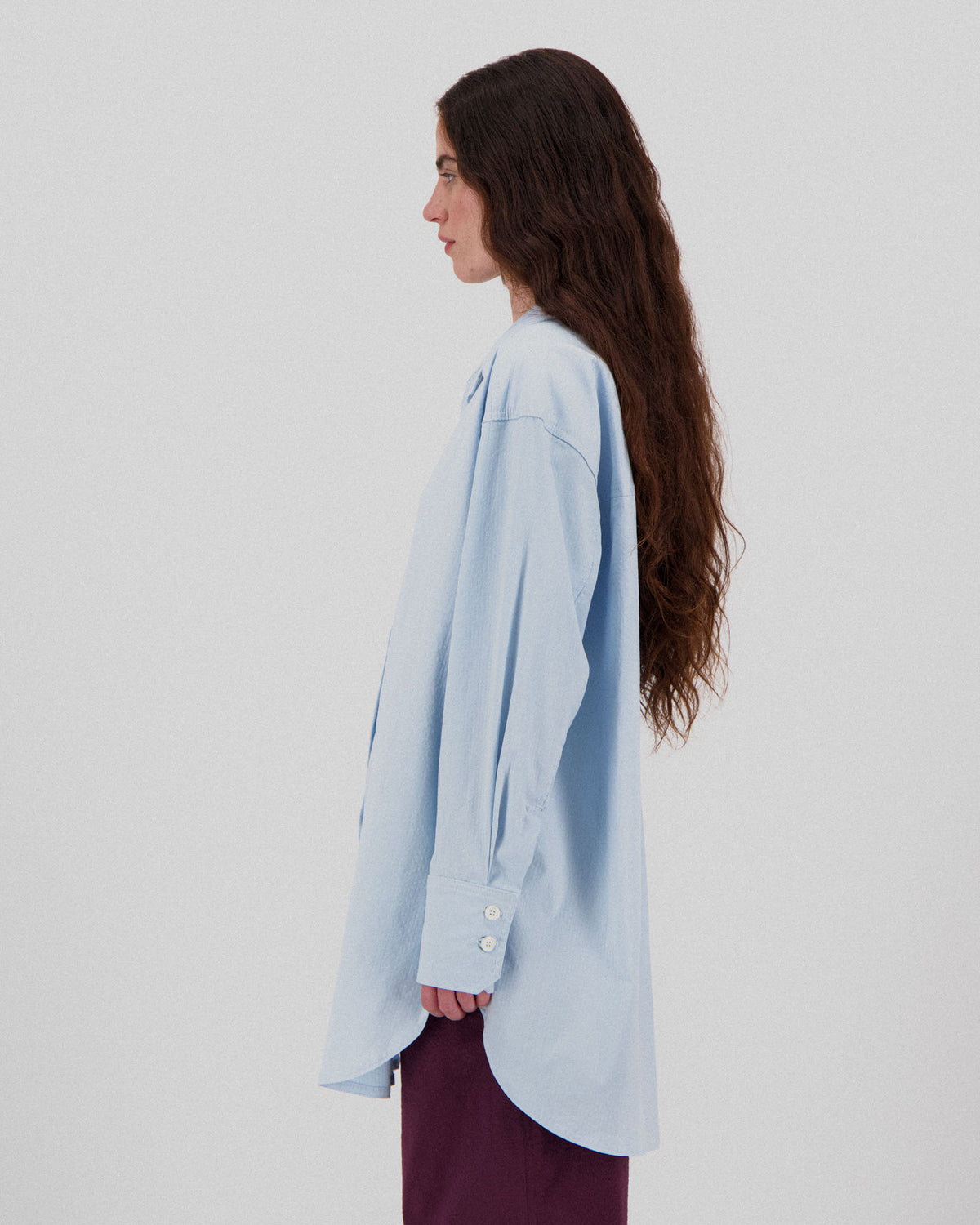 Big Lovely Shirt - Seersucker - Ice Blue (Women)