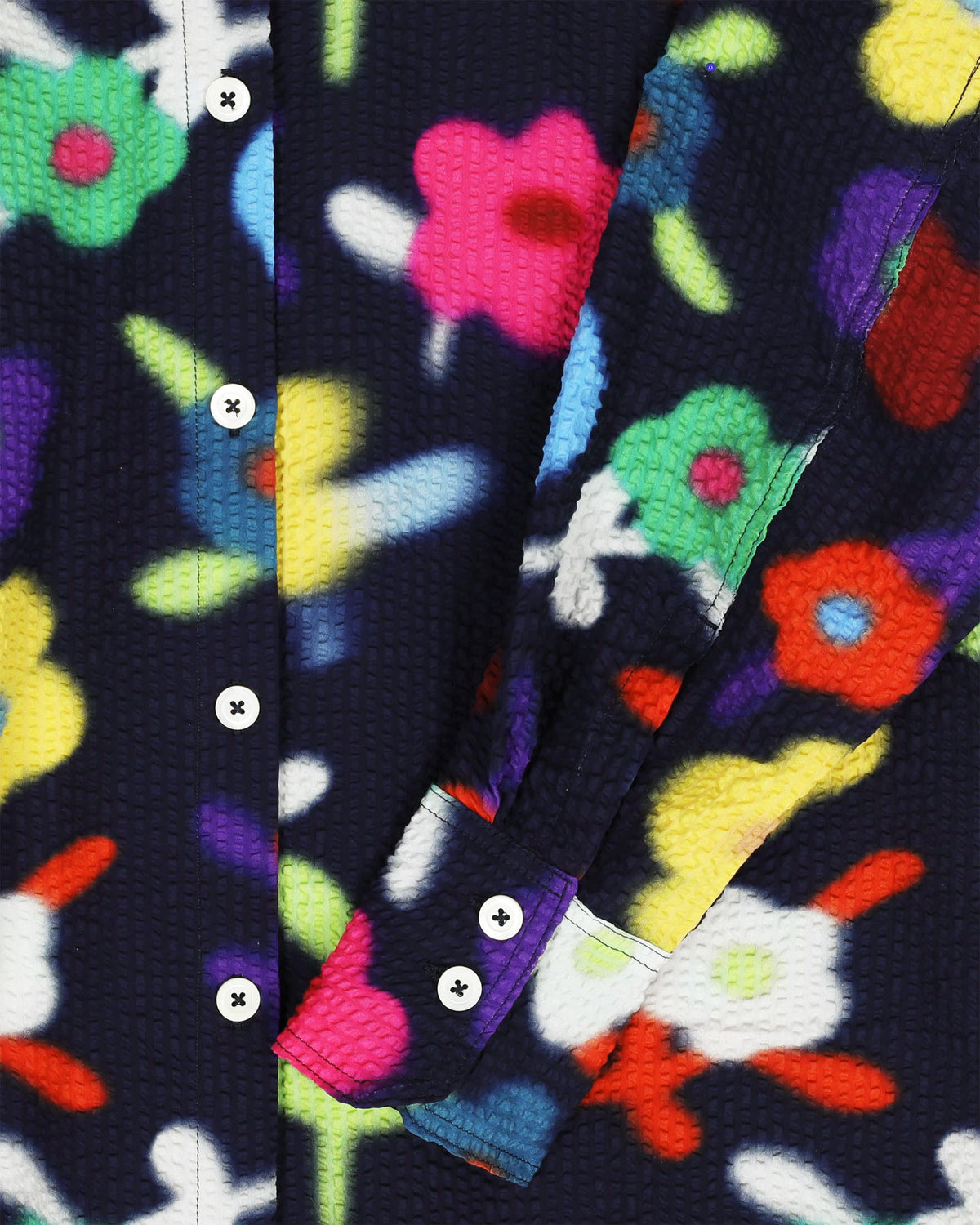 Big Lovely Shirt - Trippy Flowers - Space (Women)