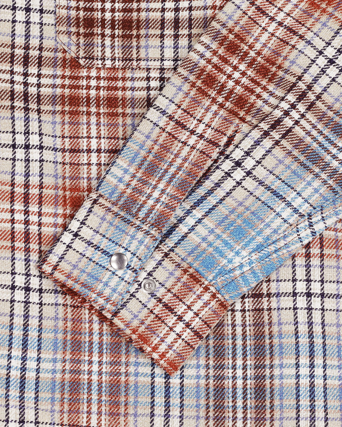 Boxy Freedom Shirt - Japanese Twill Check - Sand
