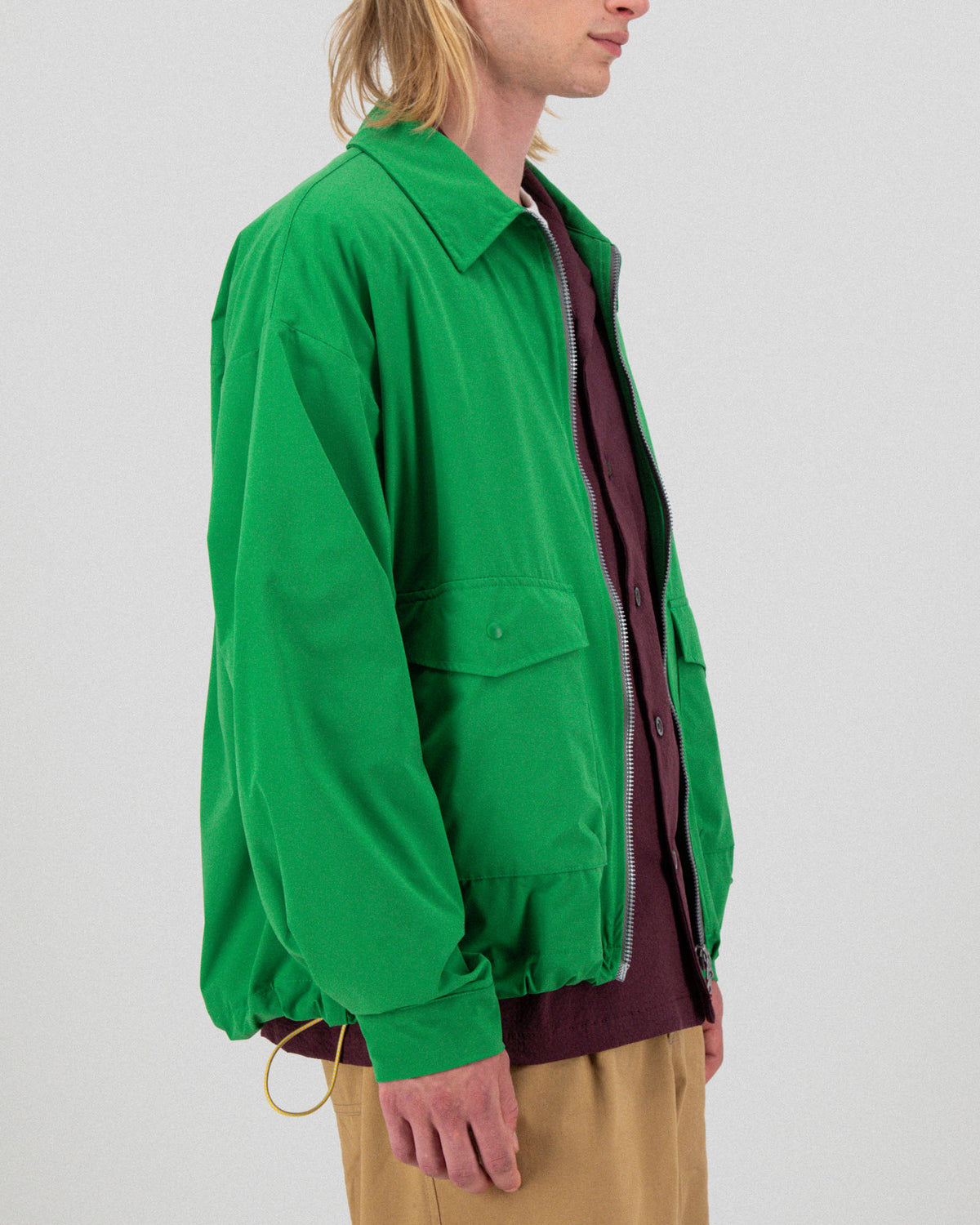 Boxy Swing Jacket - Eco Taffeta - Space Green