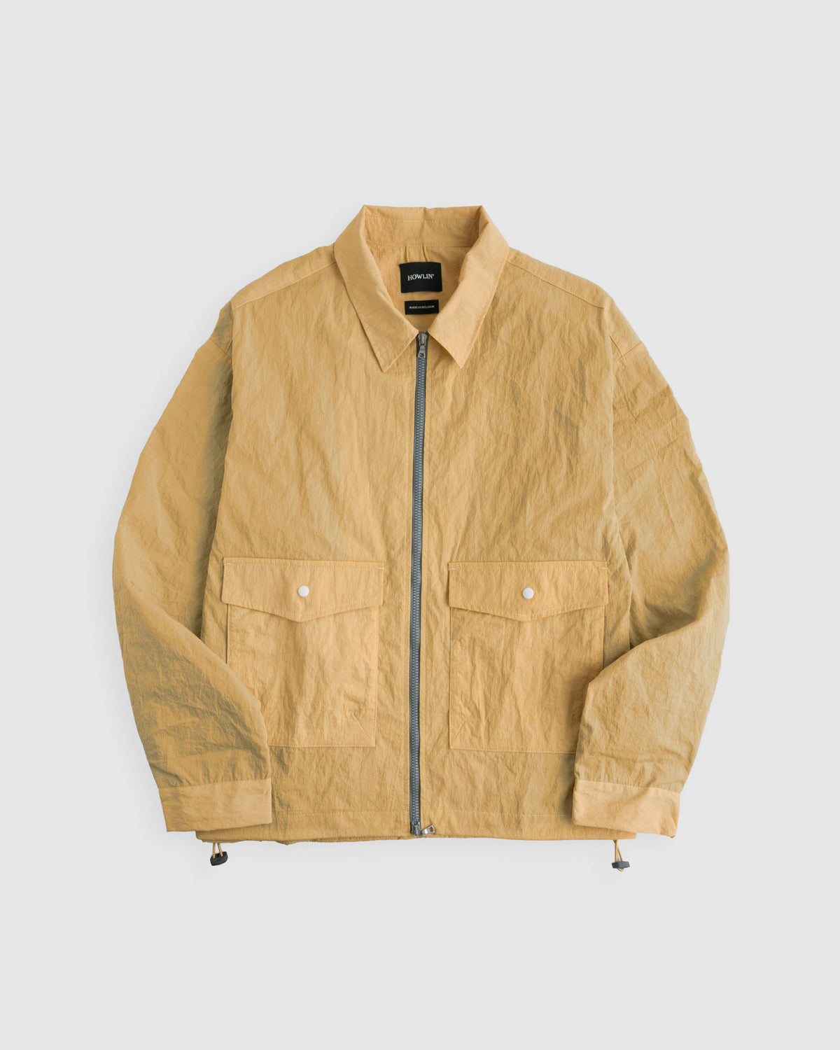 Boxy Swing Jacket - Grungy Japanese Nylon Twill - Yellow