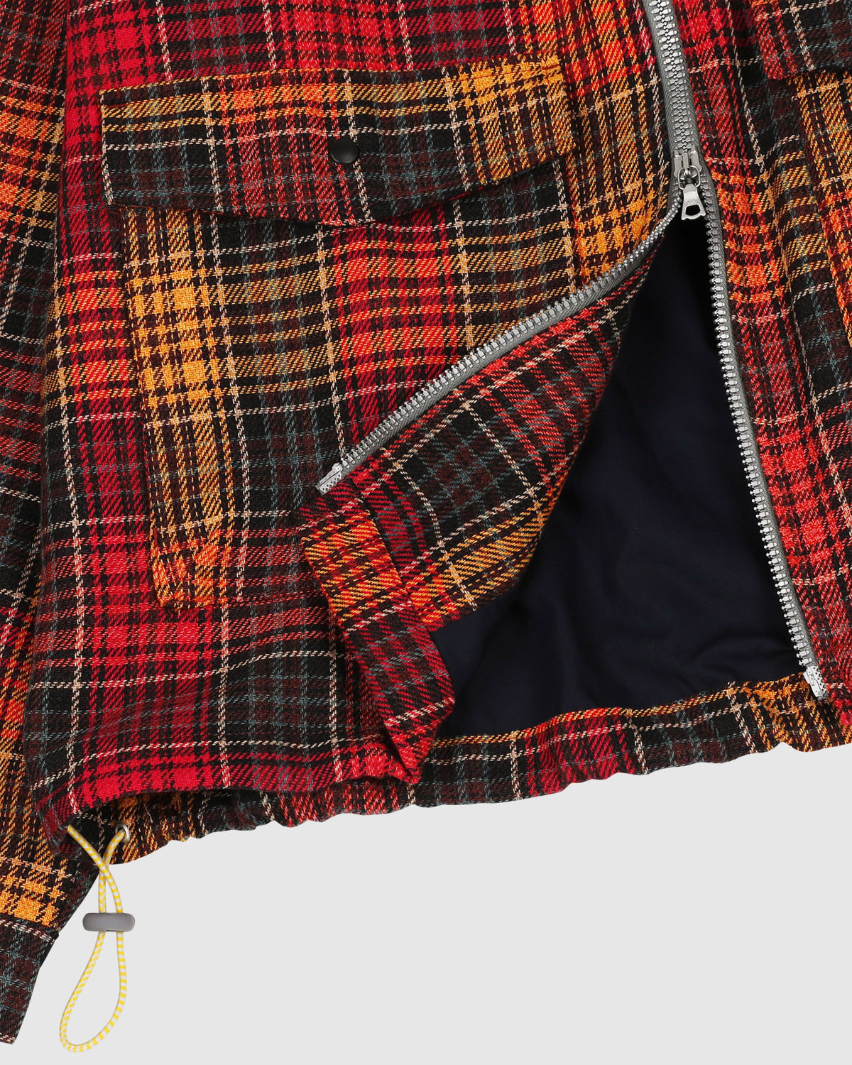 Boxy Swing Jacket - Japanese Twill Check - Spaced Up