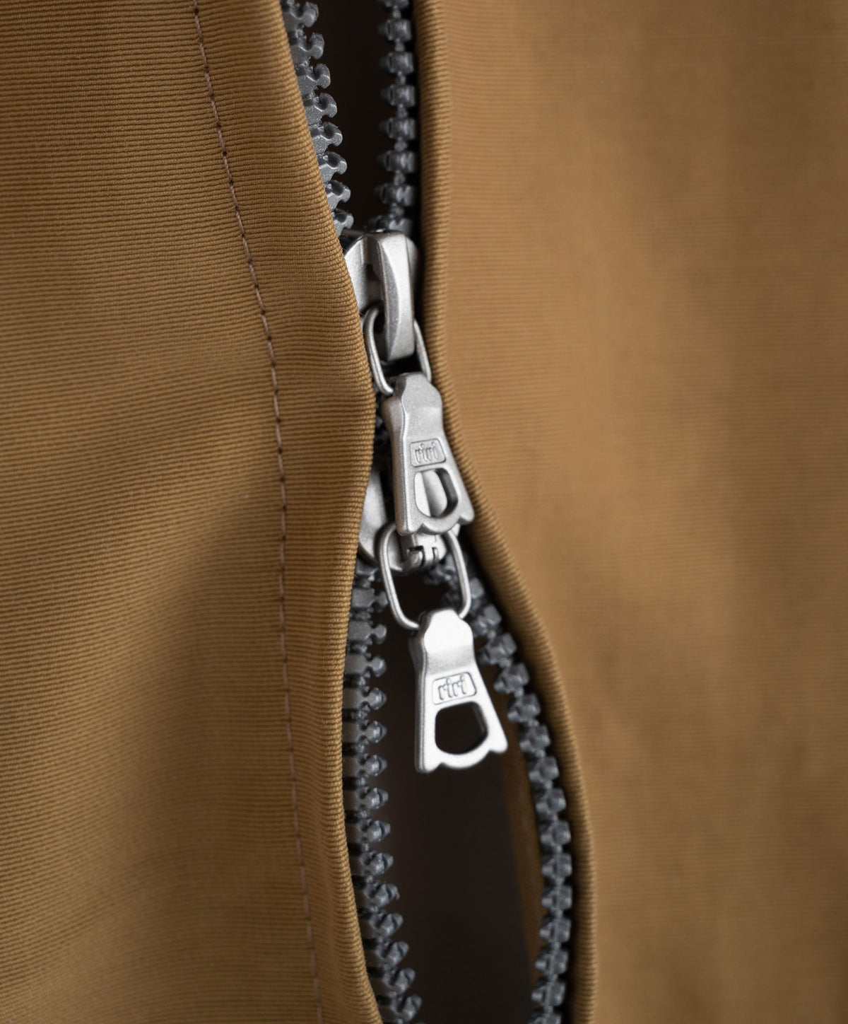 Boxy Swing Jacket - Khaki Water Repellent Nylon