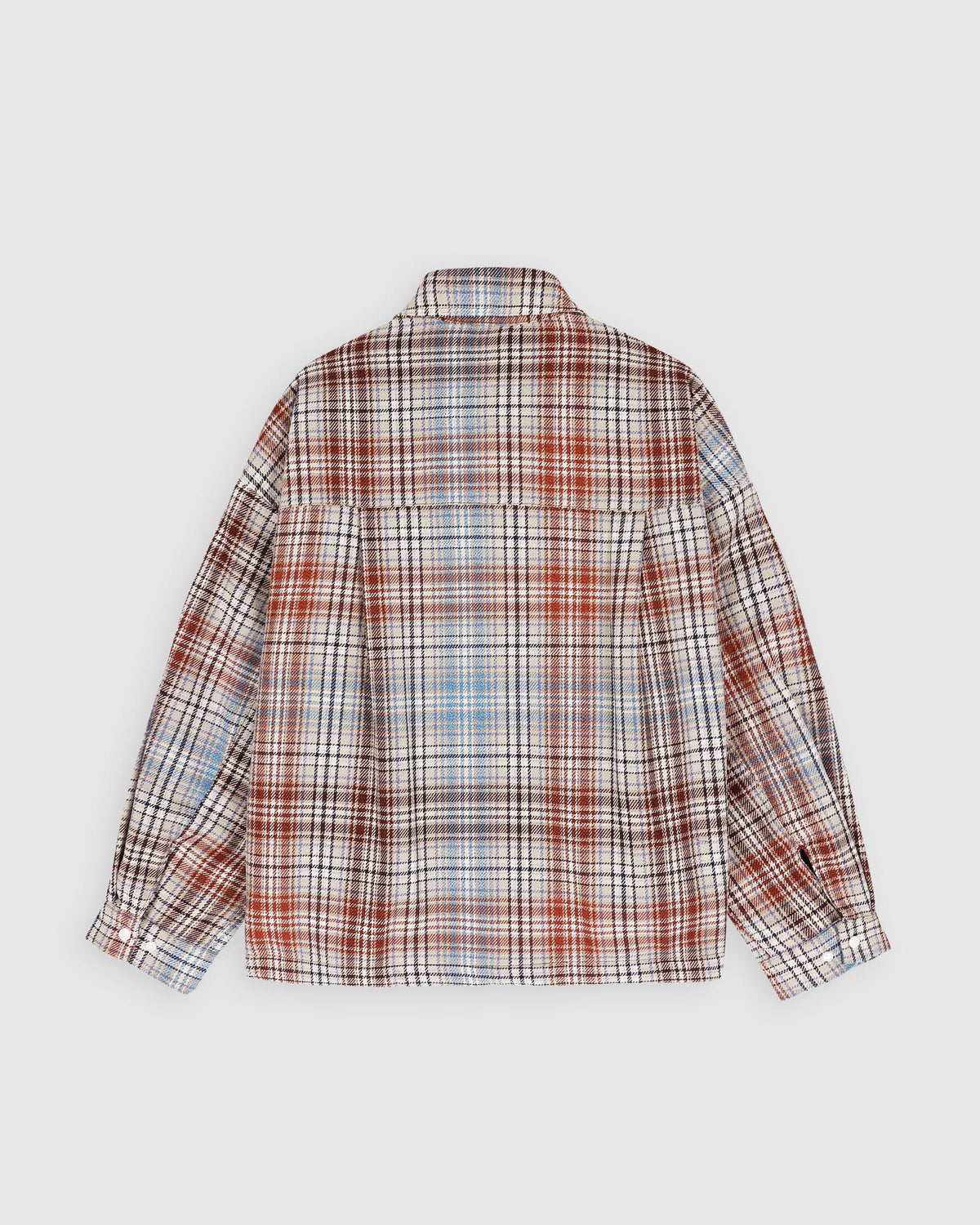 Boxy Swing Jacket For Women - Japanese Twill Check - Sand (Women)