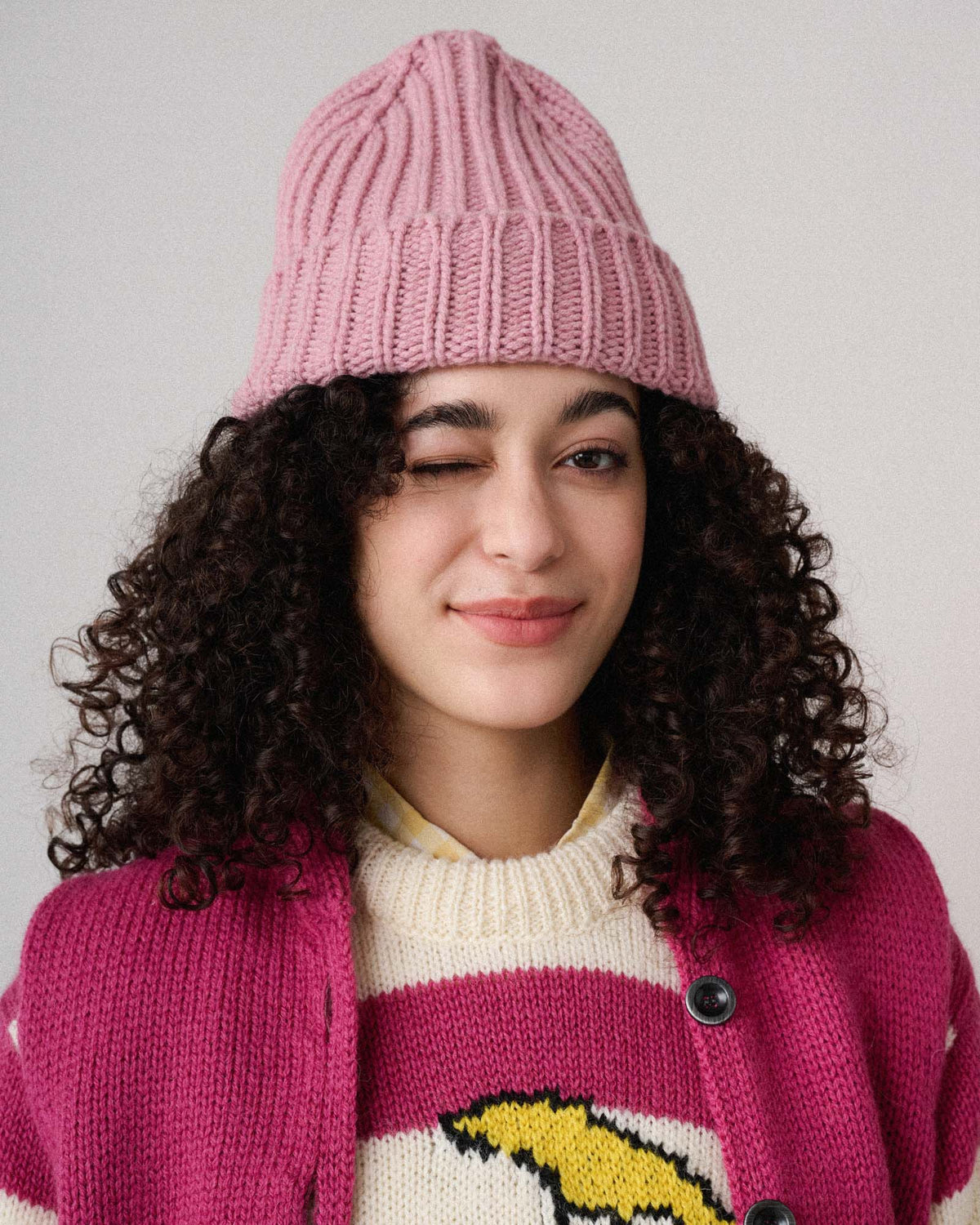 Brain Freezer Hat - Soft Pink