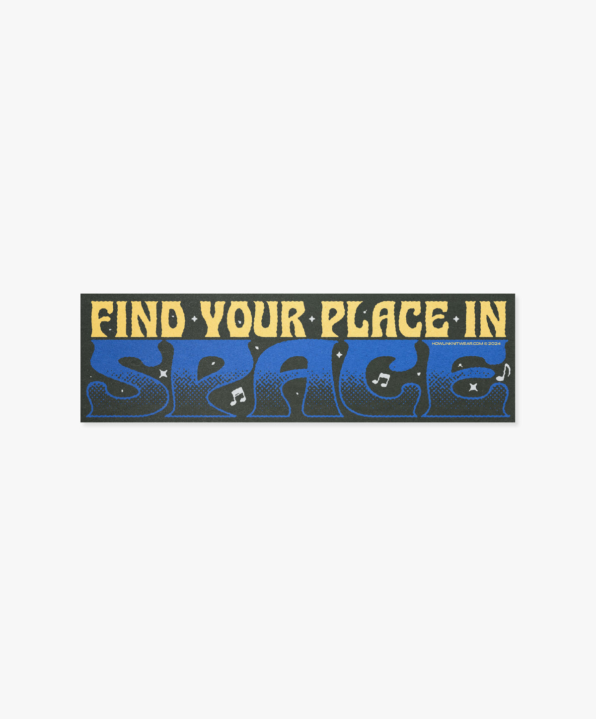 Find Your Place In Space Bumper Sticker