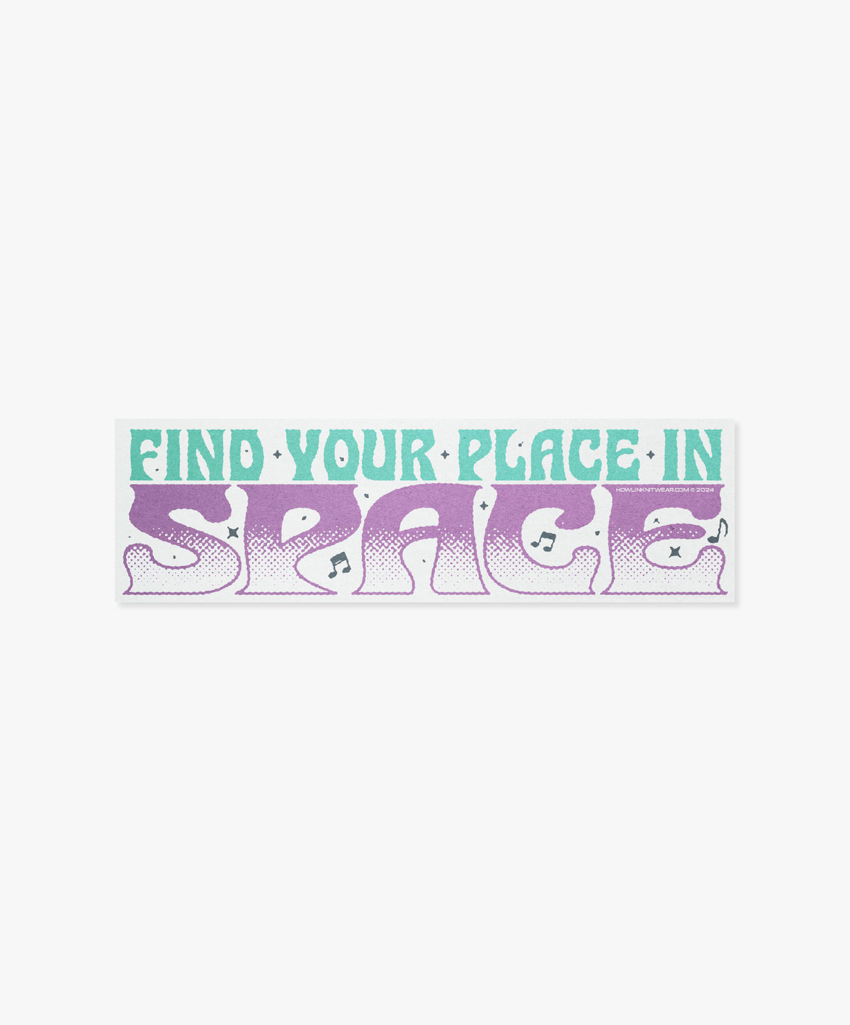 Find Your Place In Space Bumper Sticker