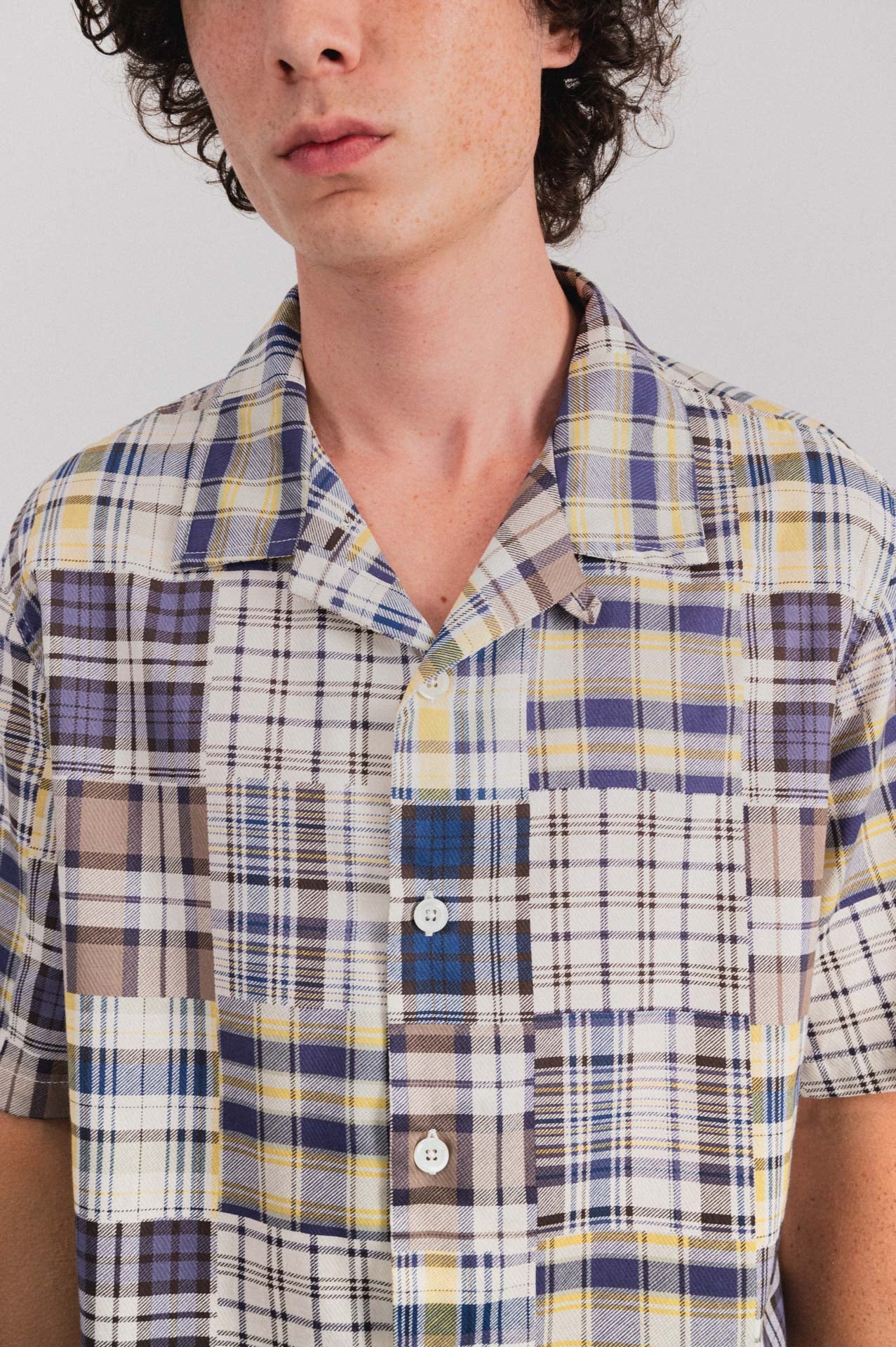 Howlin' Cocktail D'Amore Shirt - Blue Madras Mix SS25