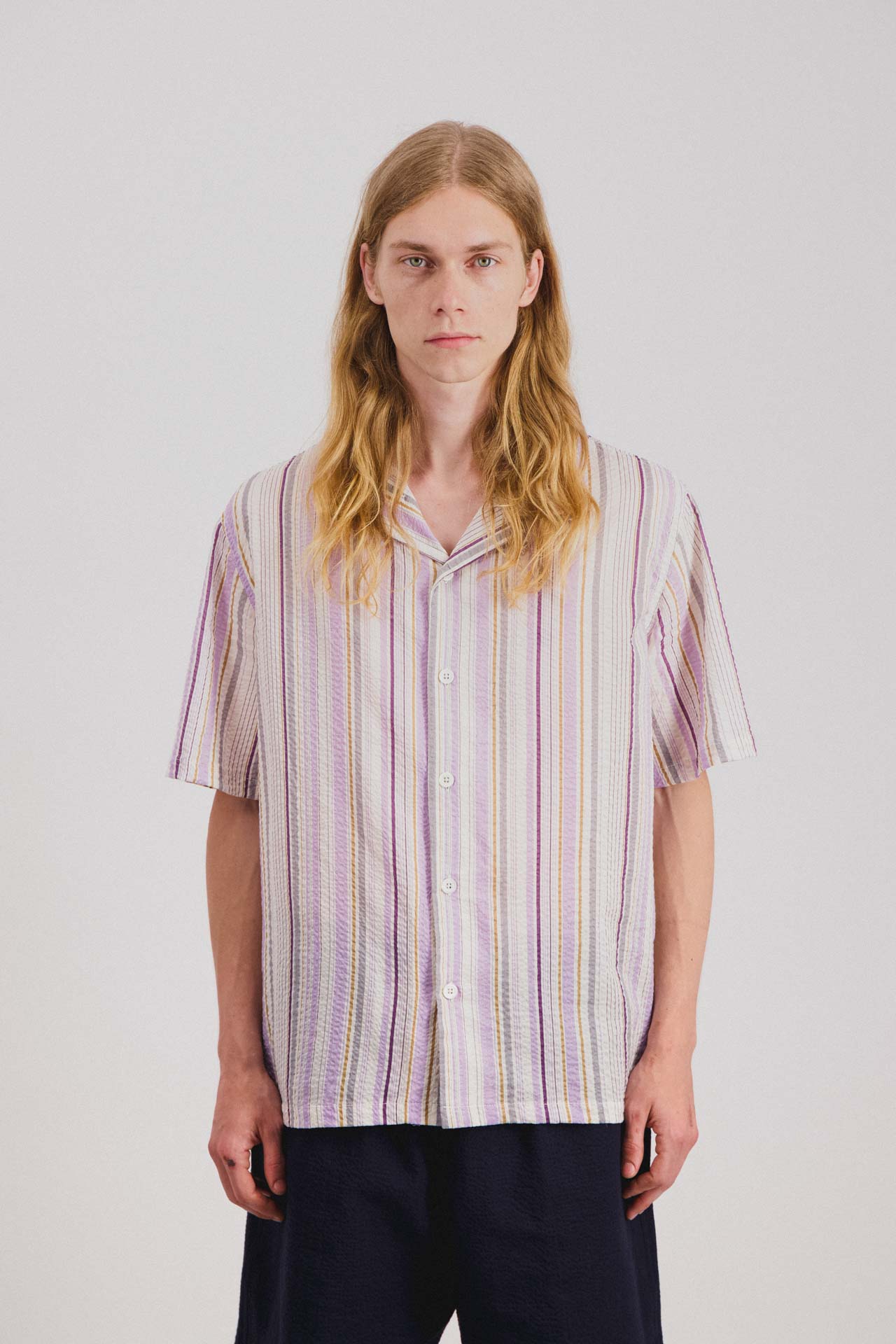 Howlin' Cocktail D'Amore Shirt - Violet Stripes SS25