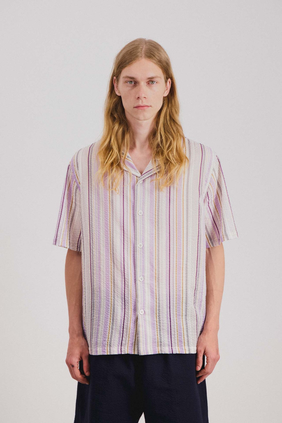 Cocktail D’Amore Shirt - Violet Stripes