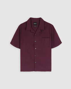 Cocktail Shirt - Seersucker - Burgundy