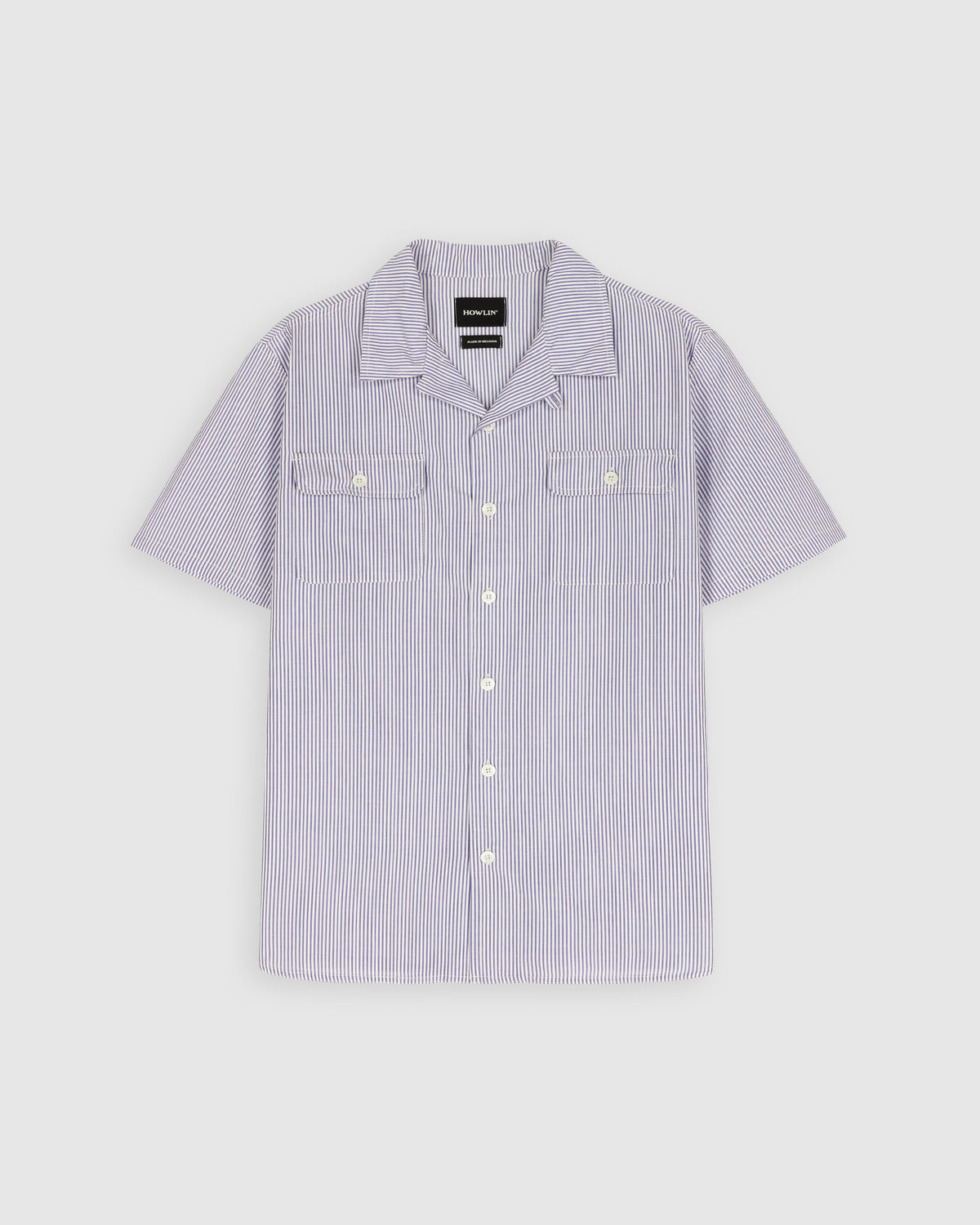 Cool Breeze Shirt - Seersucker Stripes - Blue Moon