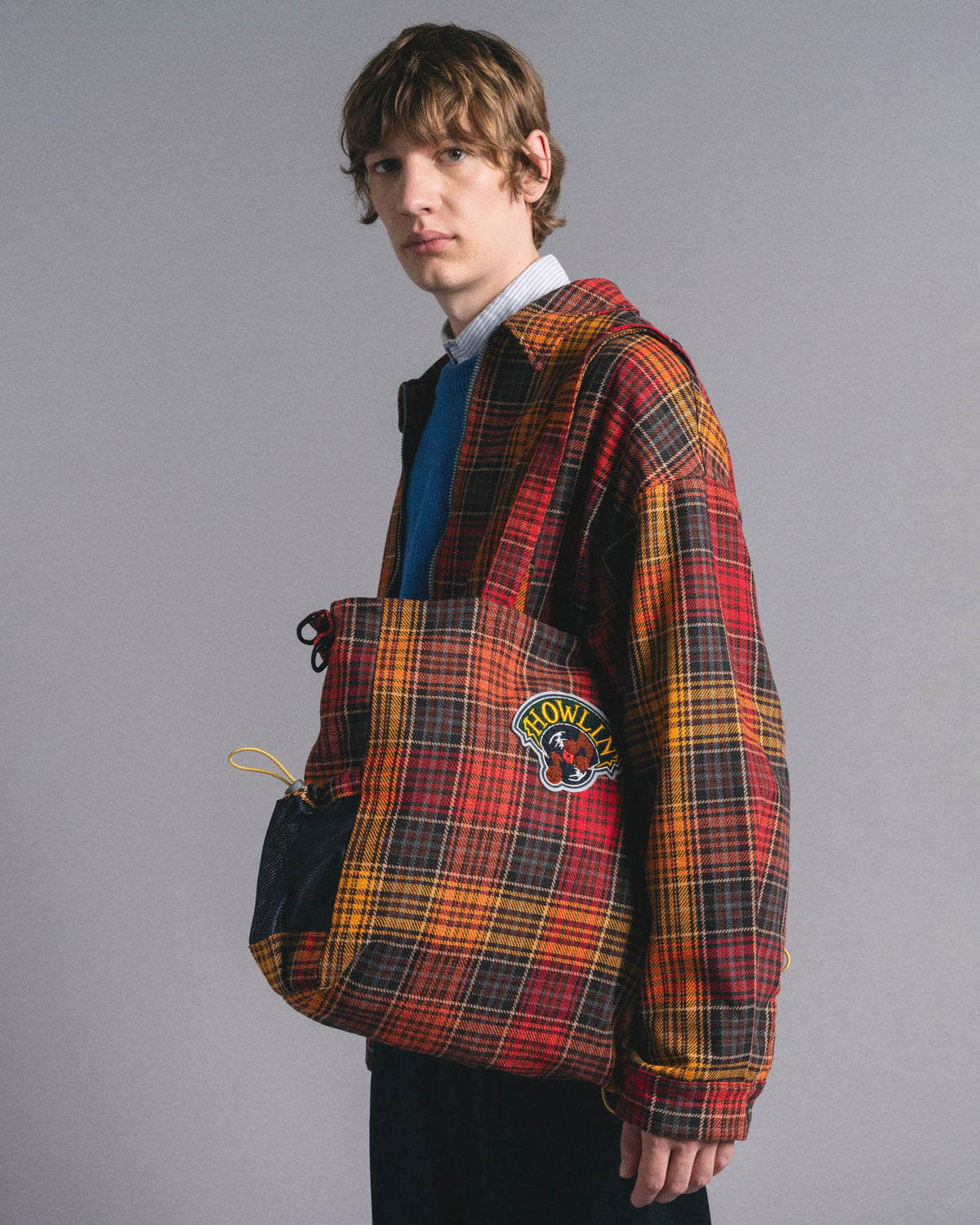 Cosmic Bag - Japanese Twill Check - Spaced Up