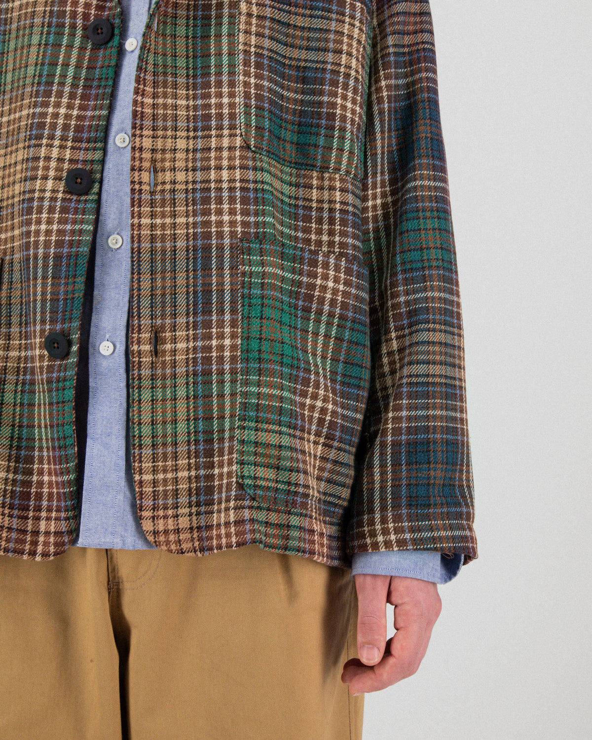 Cosmic Blazer - Japanese Twill Check - Brown