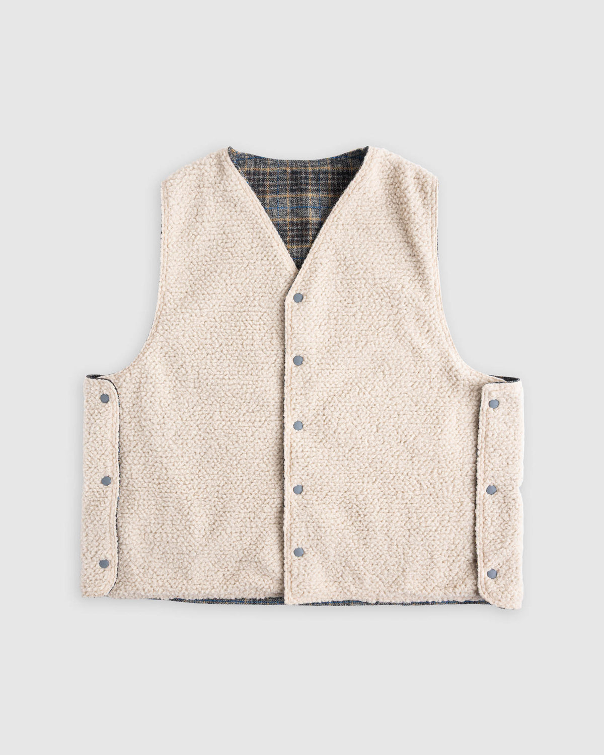 Cosmic Vest - Check - Grey