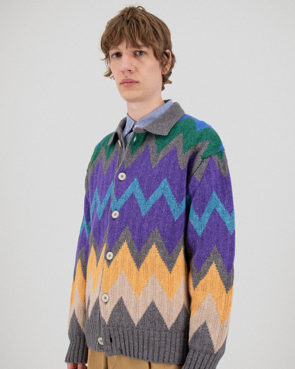 Dark Star Cardigan - Steely Cloud