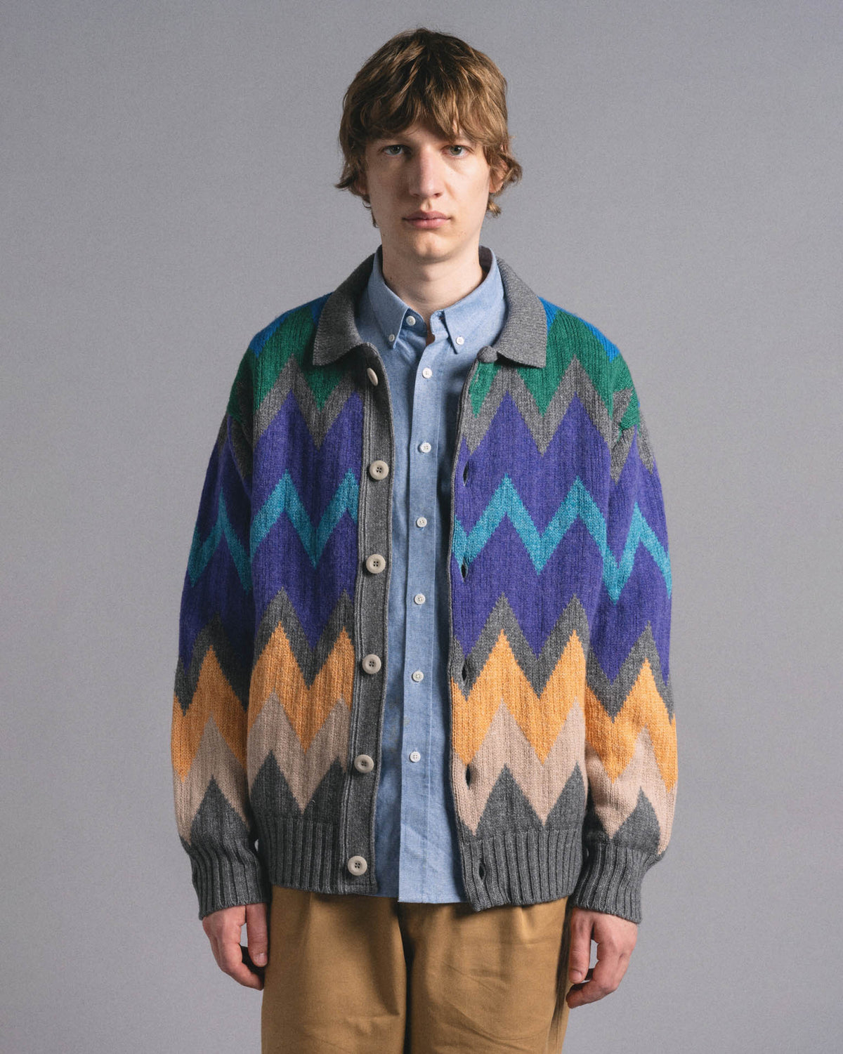 Dark Star Cardigan - Steely Cloud
