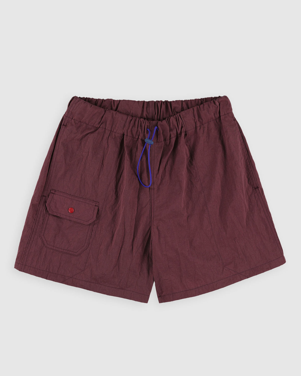 Doppler Effect Shorts - Grungy Japanese Nylon Twill - Burgundy