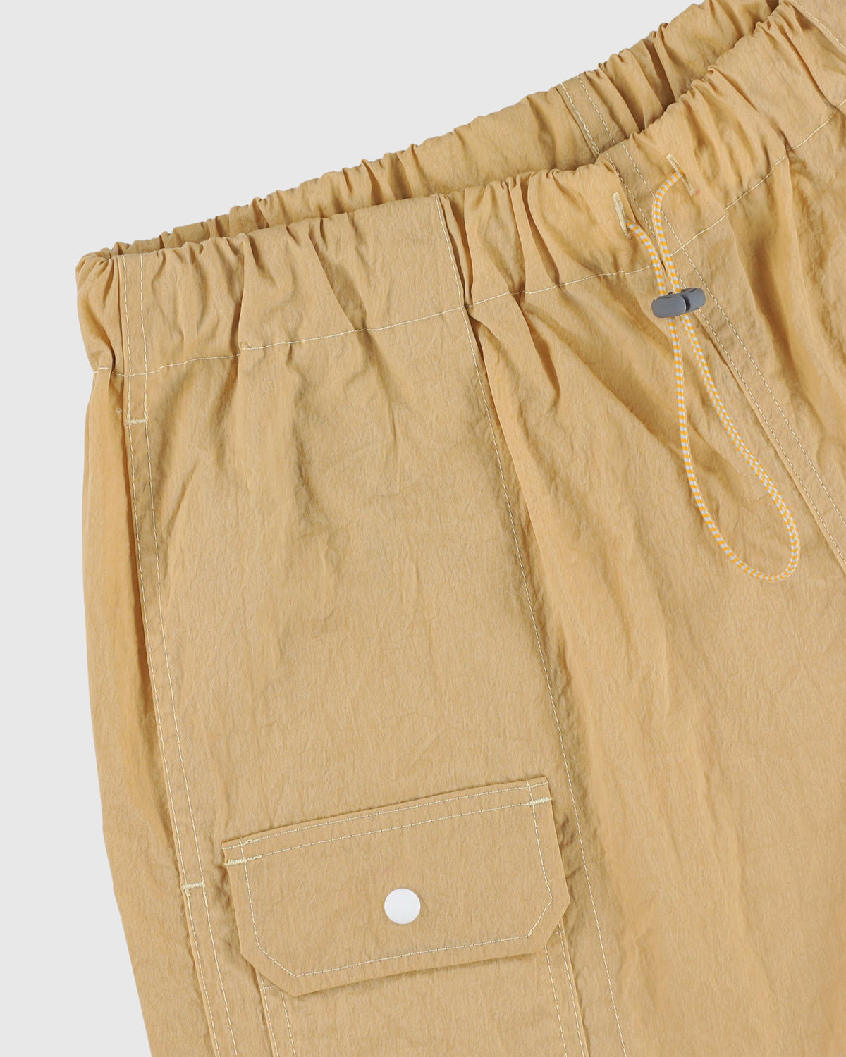 Doppler Effect Shorts - Grungy Japanese Nylon Twill - Yellow
