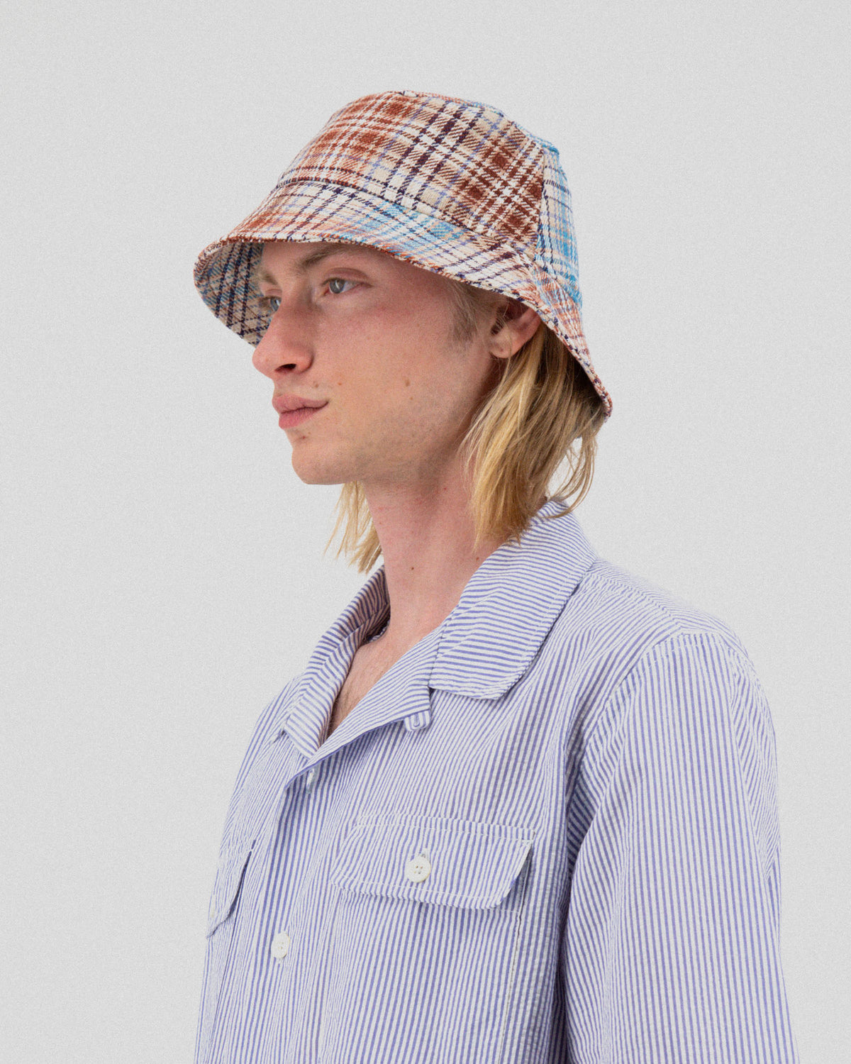Dream On Dreamer Hat - Japanese Twill Check - Sand
