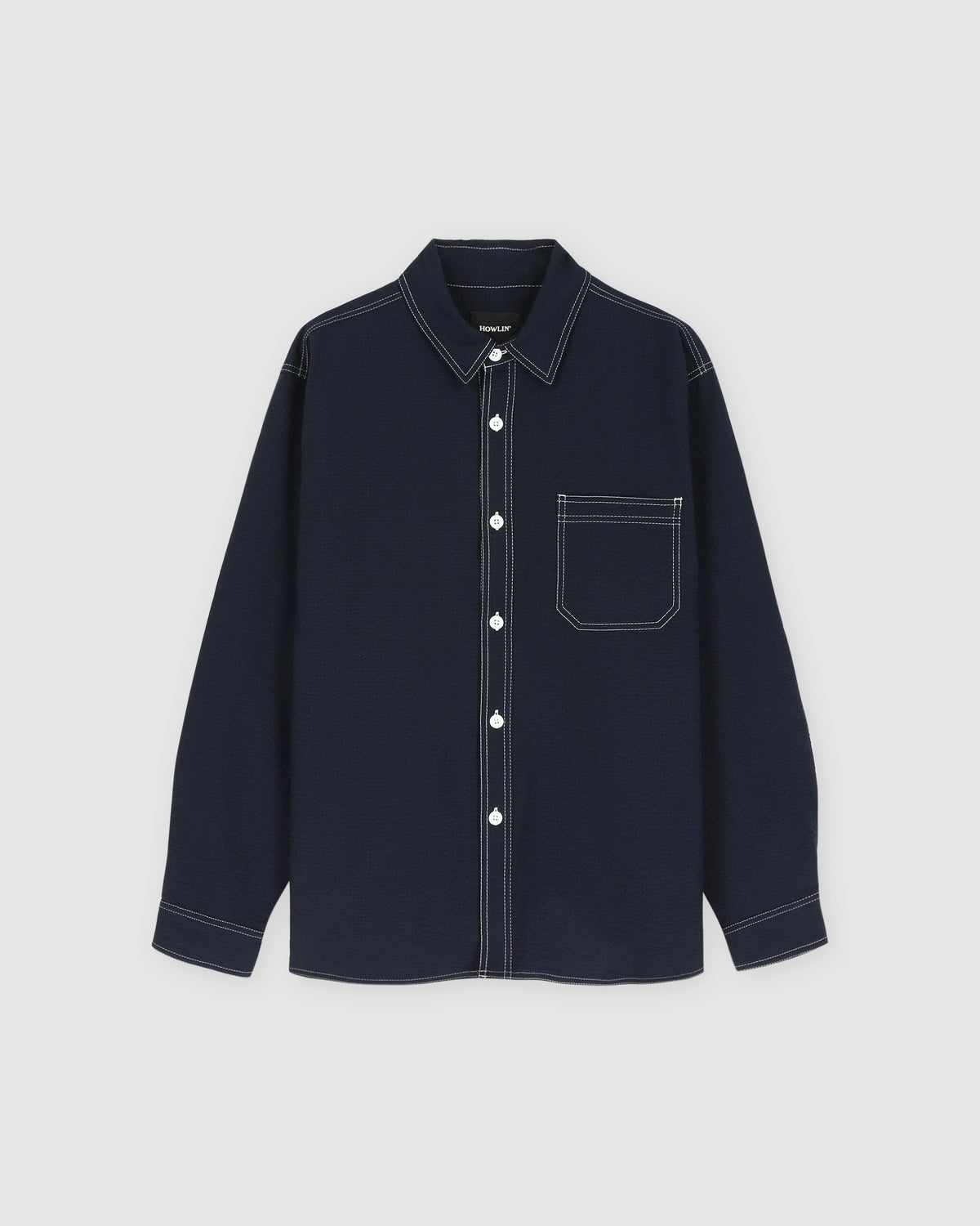 Everyday Shirt - Navy Seersucker