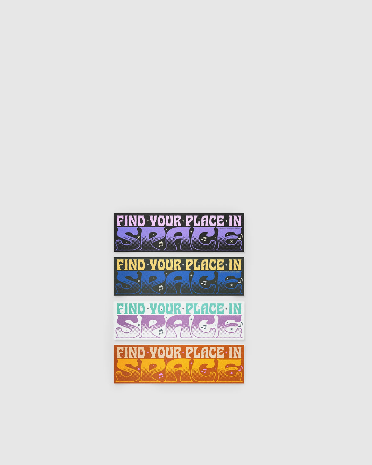 Find Your Place In Space Bumper Sticker
