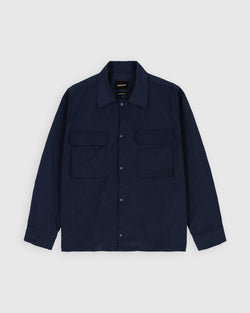 Hidden Shirt - Grungy Japanese Nylon Twill - Deep Navy