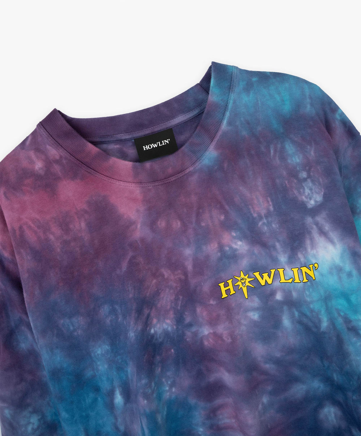 Howlin' Tie Dye T-shirt - Long Sleeve - Night Mix
