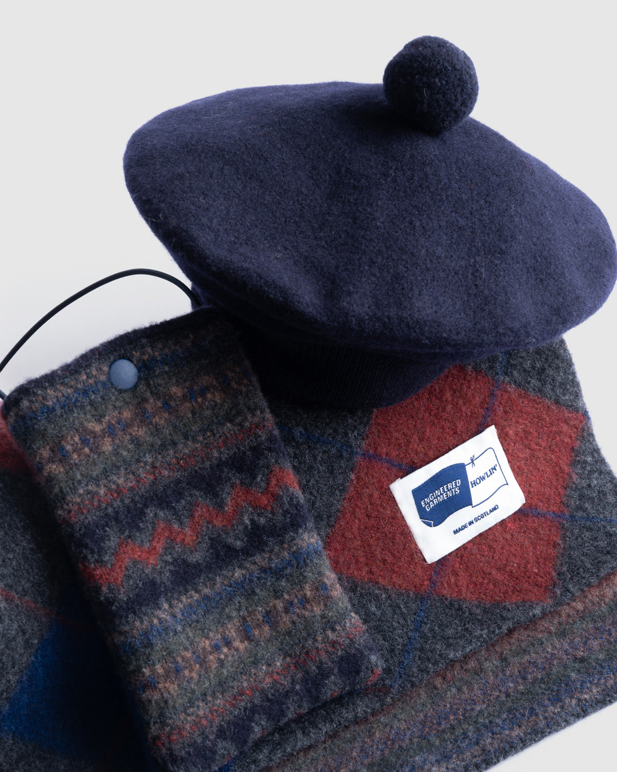 Howlin' x Engineered Garments - Beret - Navy