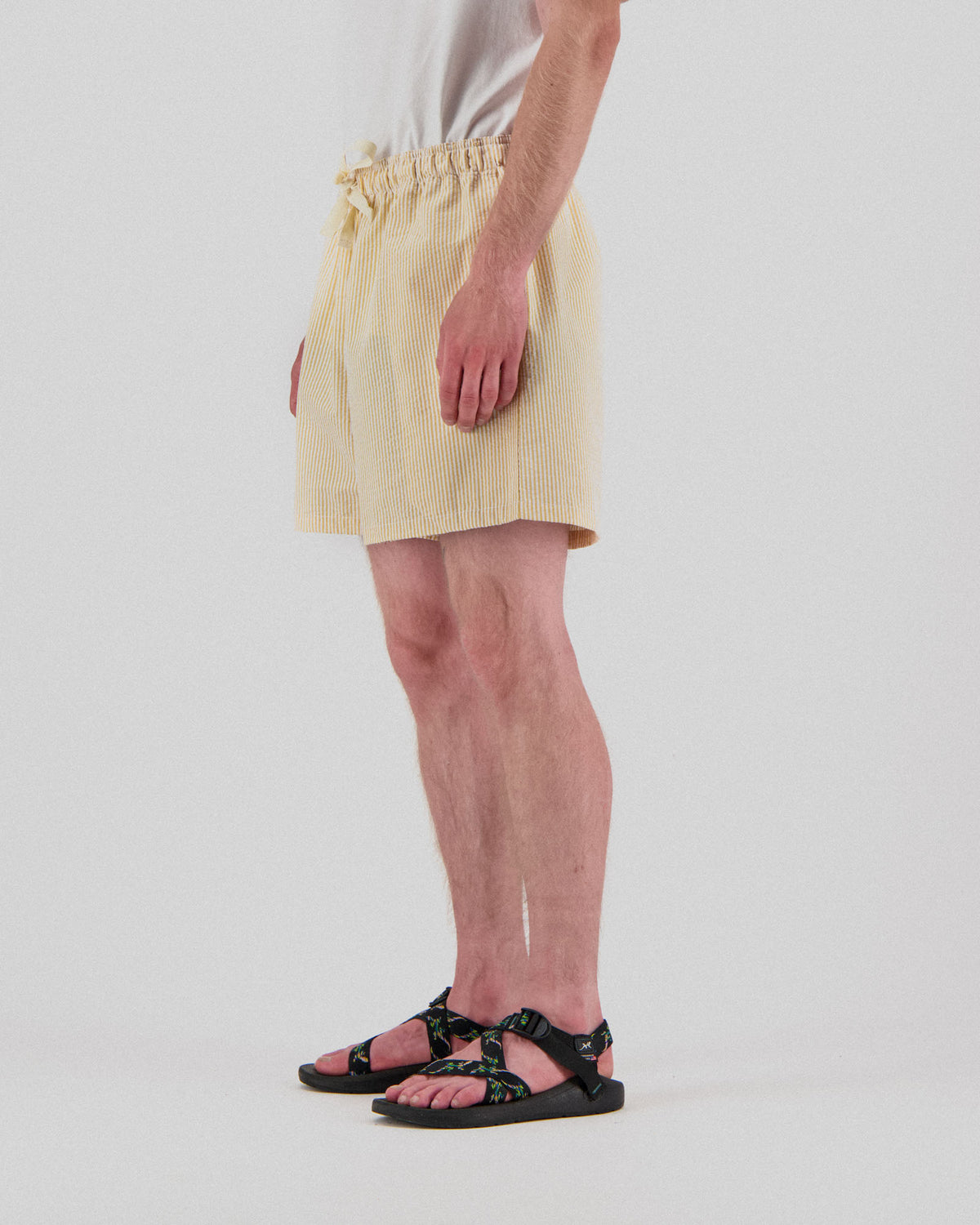 Magic Shorts - Seersucker Stripes - Butter In The Sun