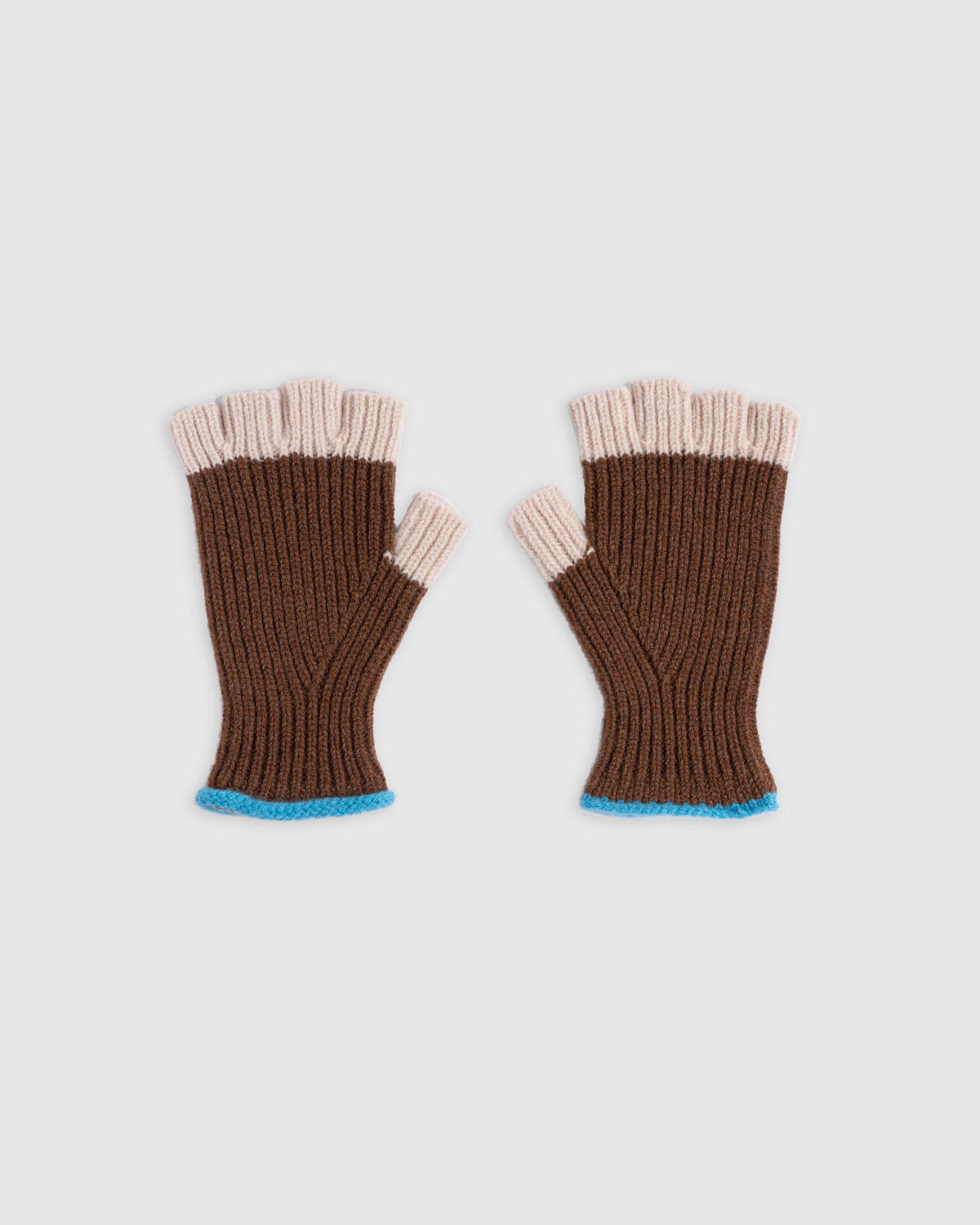 No Fingers In There Ribbed Gloves - Wood