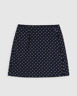 Safe Skirt - Japanese Polka Dots - Navy (Women)