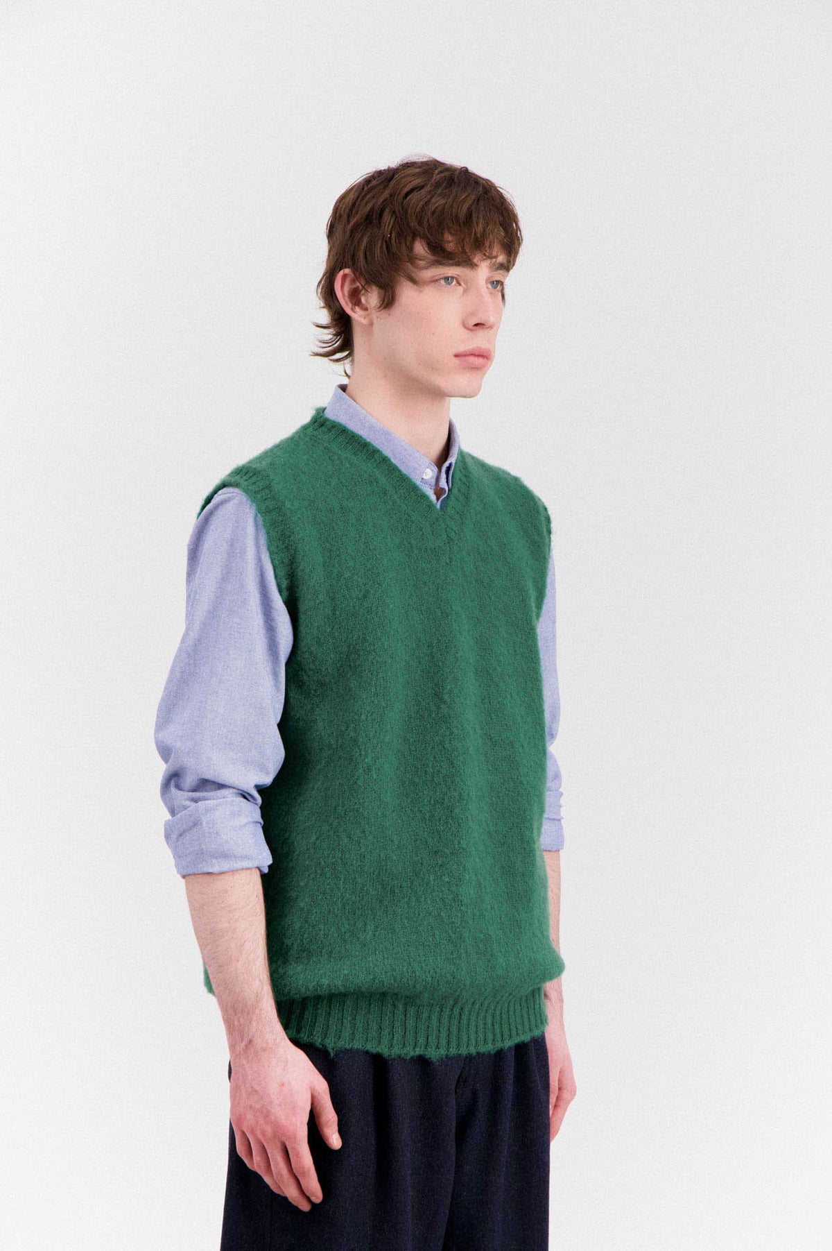 Shaggy Bear Slipover - Dusky Mint