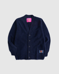 Shaggy Bear Cardigan - Navy