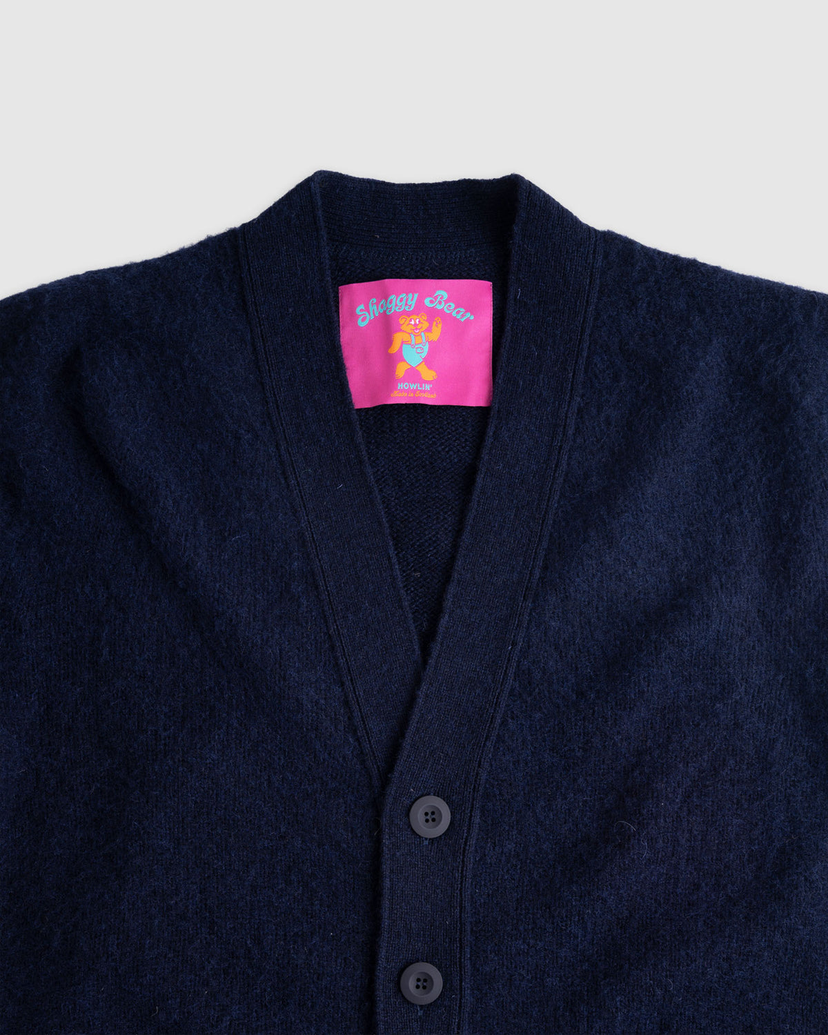 Shaggy Bear Cardigan - Navy