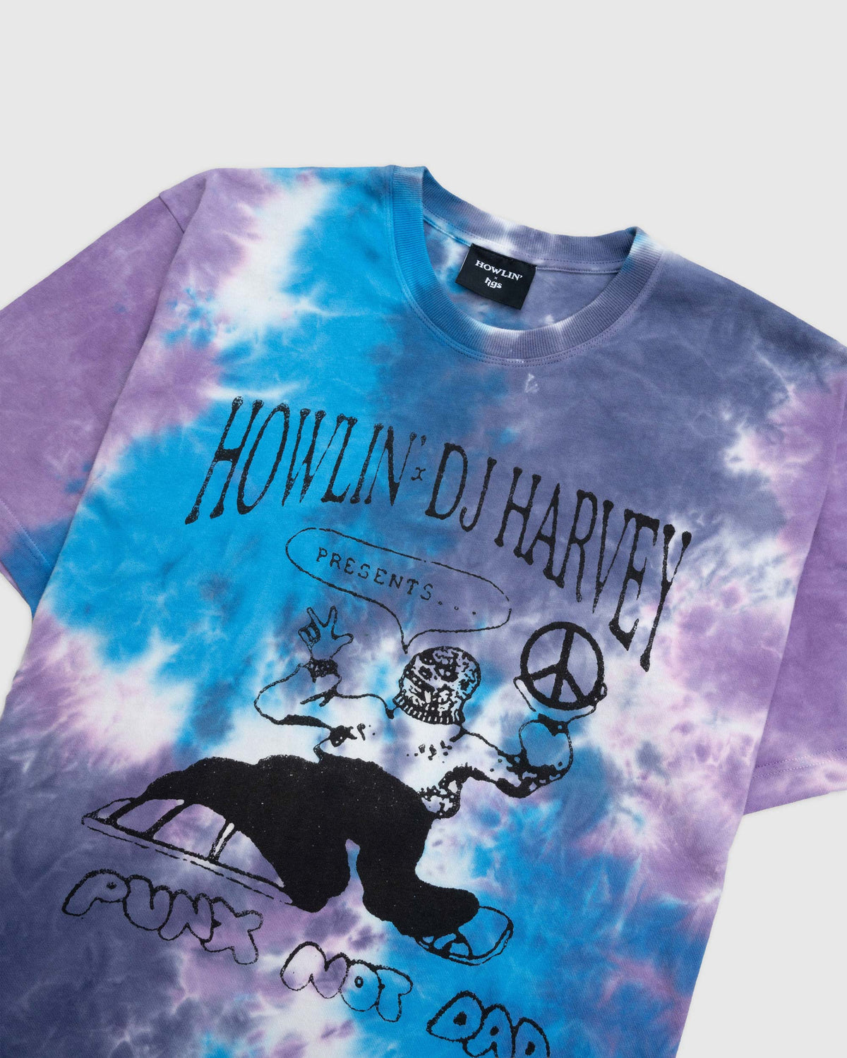 Spray Dyed T-shirt With Logo  - Midnight Mix *Ltd