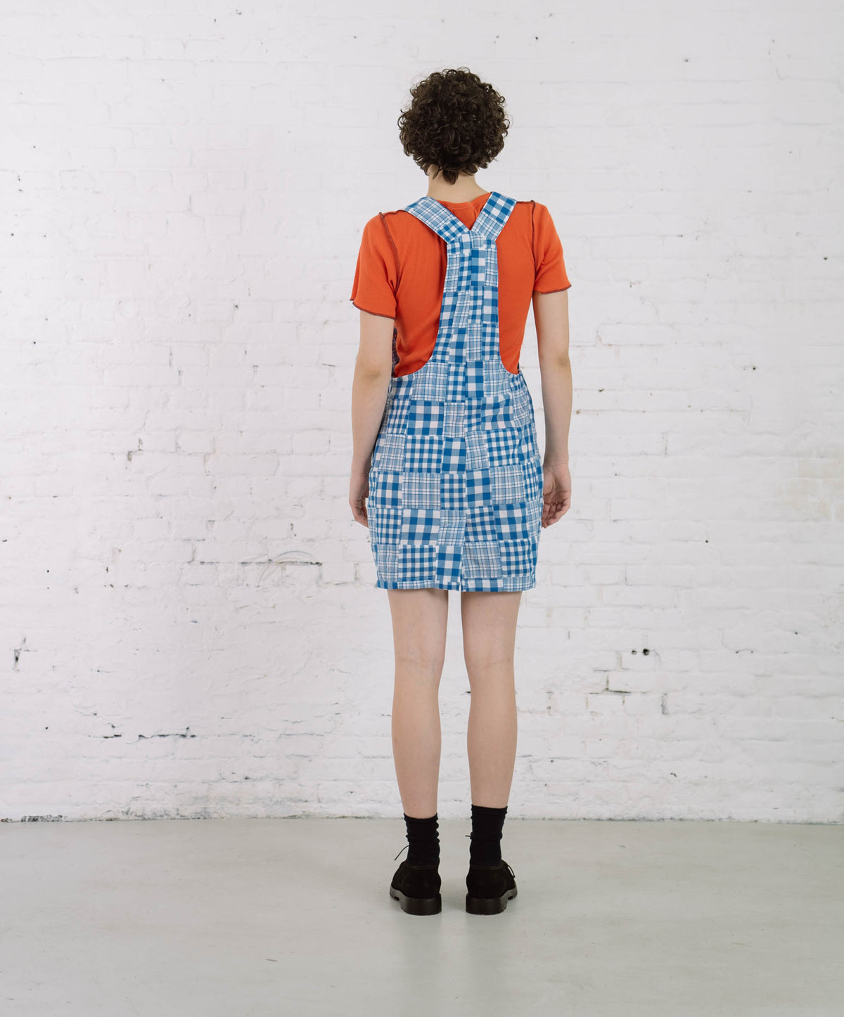 Cosmic Dress - Blue Madras Patchwork (Women)
