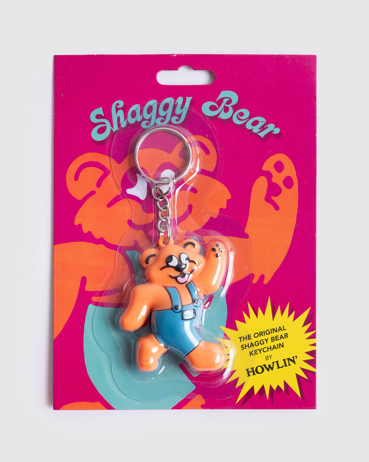 Shaggy Bear Keychain - Orange *Limited edition