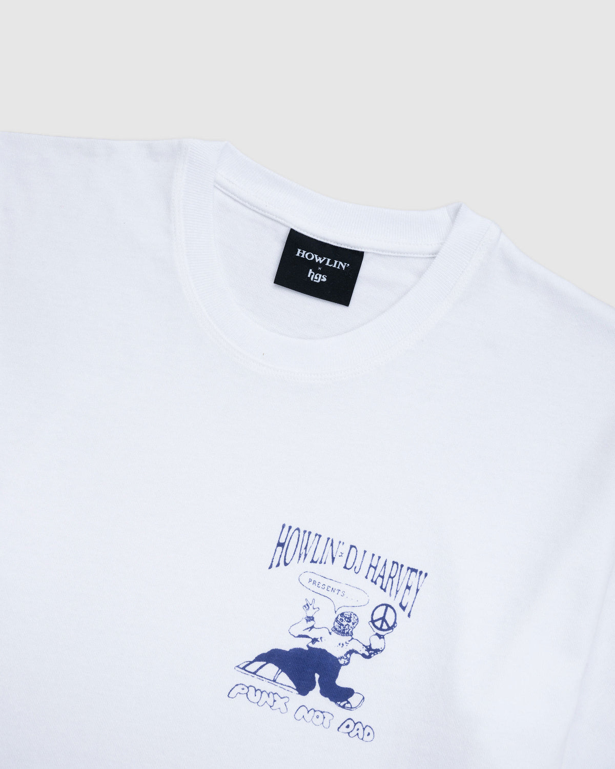 T-shirt With Purple Chest Logo  - White *Ltd
