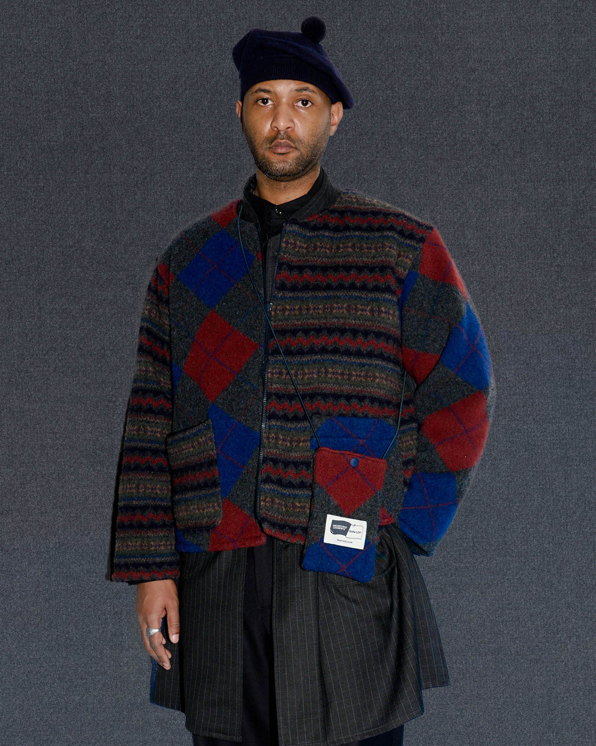 Howlin' x Engineered Garments - Beret - Navy
