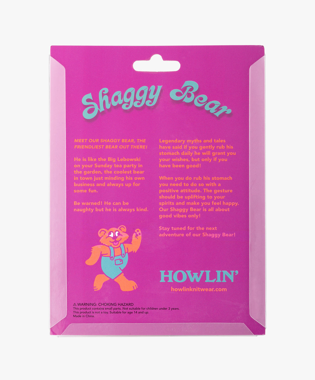 Shaggy Bear Keychain