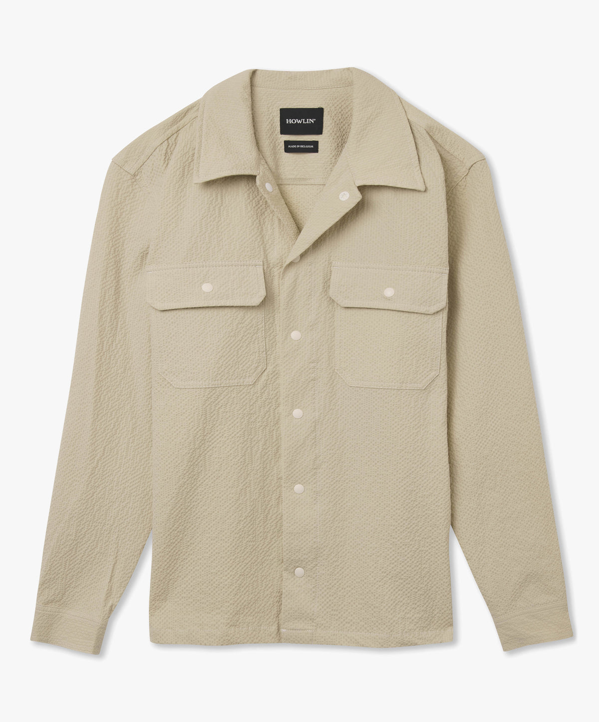 Magic Work Shirt - Ecru Seersucker