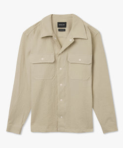 Magic Work Shirt - Ecru Seersucker